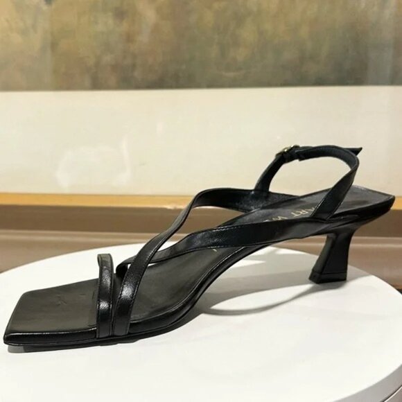 Stuart Weitzman Oasis 50 Slingback Sandal Black Women’s Size 7.5 - Picture 6 of 10
